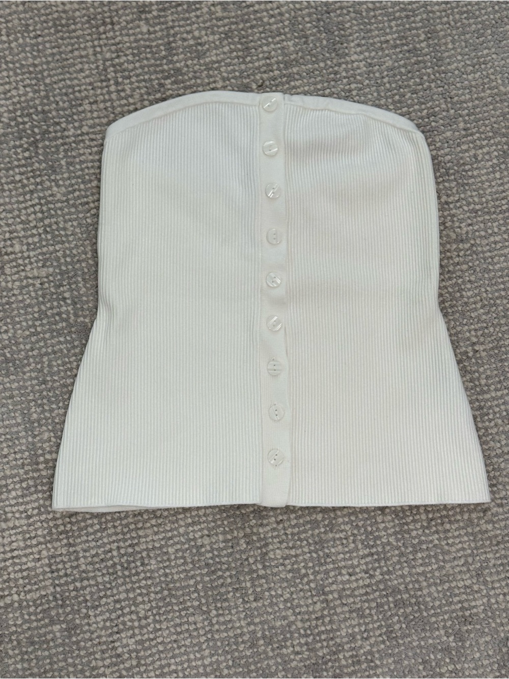 Abercrombie & Fitch Button Front Tube Top